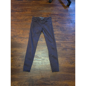 American Eagle AEO Sateen Jegging super stretch size 4 plum/burgundy
